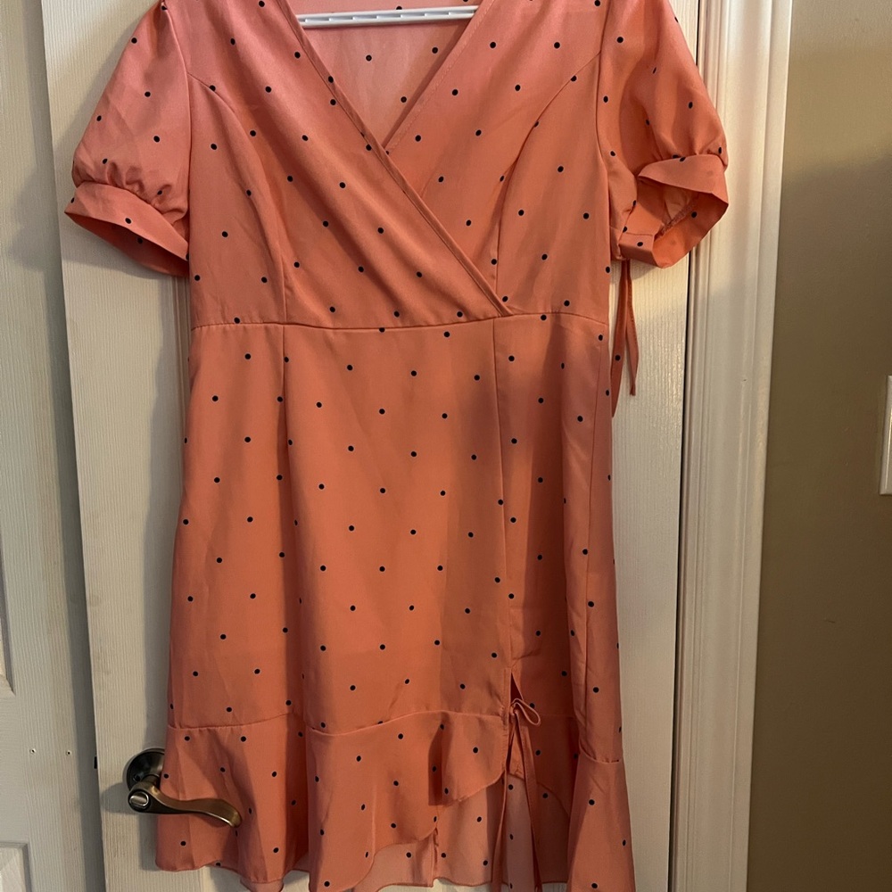 Pink Polka Dot Dress